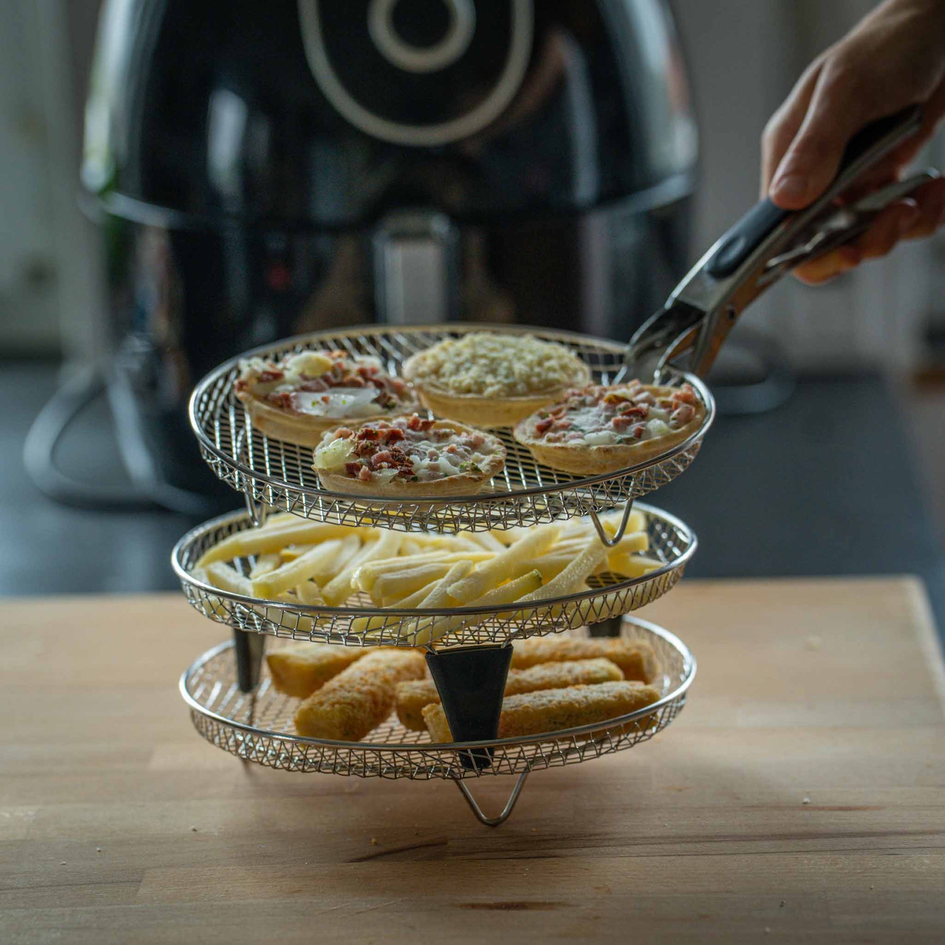 2 Greifer für Heißluftfritteuse - Gryller