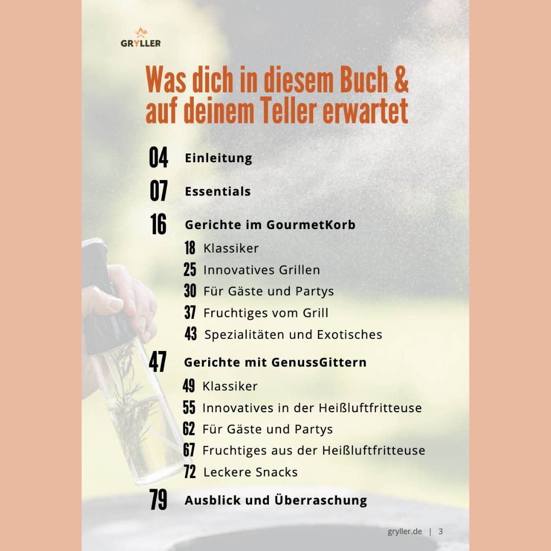 Das Gryller-eKochbuch: Rezeptideen für deine GenussGitter & GourmetKörbe