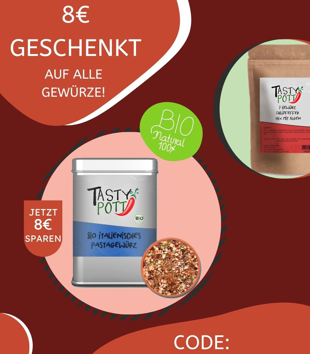 8€ Gutschein TASTY-POTT