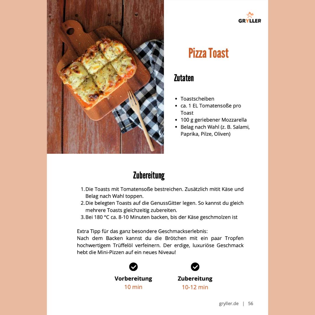 Das Gryller-eKochbuch: Rezeptideen für deine GenussGitter & GourmetKörbe